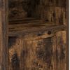 vidaXL Bathroom Cabinet Smoked Oak 30.5 x 30 x 195 cm Engineered Wood