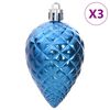 vidaXL Christmas Baubles 98 pcs Blue &Oslash;3/4/6 cm