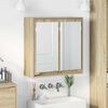 vidaXL Bathroom Mirror Cabinet with Shelf Sonoma Oak 60 x 20 x 60 cm