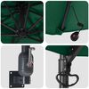 vidaXL Garden Parasol Manual Green and Black 248 x 248 x 148 cm
