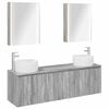 vidaXL Bathroom Cabinet Set 5 pcs Grey Sonoma Engineered Wood