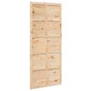 vidaXL Barn Door Natural 100 x 2.5 x 208 cm Solid Pine Wood