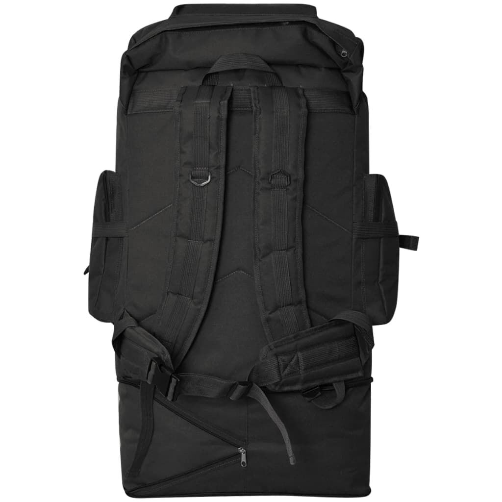 vidaXL Army-Style Backpack XXL 100 L Black | vidaXL.co.uk