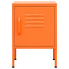 vidaXL Nightstands 2 pcs Orange 35x35x51 cm Steel