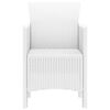 vidaXL Garden Chair 4 pcs White 53 x 49 x 85 cm Polypropylene