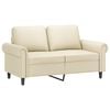 vidaXL 2-Seater Sofa Cream 120 cm Faux Leather
