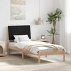 vidaXL Bed Frame with Headboard Brown 80 x 200 cm Solid Pine Wood