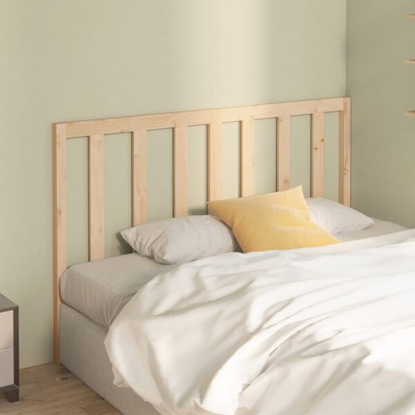 vidaXL Bed Headboard 126x4x100 cm Solid Wood Pine