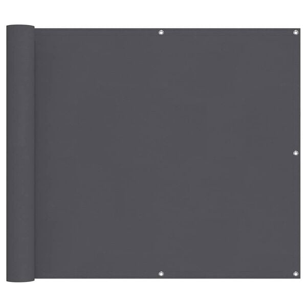 vidaXL Balcony Screen Anthracite 90x300 cm Oxford Fabric