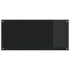 vidaXL Kitchen Backsplash Black 110 x 50 x 0.6 cm Tempered Glass