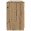 vidaXL Desk with Drawer Artisan oak 140 x 49 x 76 cm Engineered wood