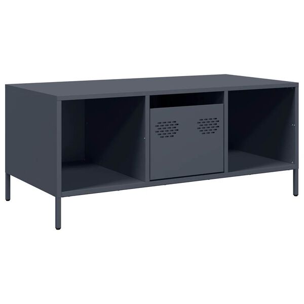 vidaXL Coffee Table Anthracite 101.5x50x43.5 cm Cold-rolled Steel