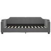 vidaXL Daybed with Trundle&Drawers without Mattress Dark Grey 90x190 cm Single
