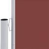 vidaXL Retractable Side Awning Brown 200x1000 cm