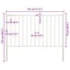 vidaXL Fence Panel with Posts Powder-coated Steel 1.7x0.75 m White