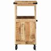vidaXL Kitchen Trolley Brown 55 x 40 x 80 cm Solid Mango Wood