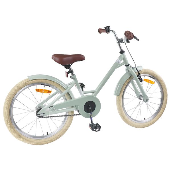 vidaXL Kids Bike 18'' for 5-7 Years Old Light Green