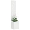 vidaXL Garden Privacy Screen White 32 x 140 cm Cold-rolled steel
