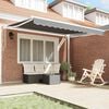 vidaXL Retractable Awning White 350 x 250 cm Aluminium