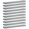 vidaXL Garden Cover Profile 10 pcs 100 x 15 x 5 cm Galvanised Steel