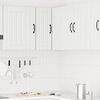 vidaXL Kitchen Wall Corner Cabinet Lucca White Engineered Wood
