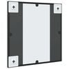 vidaXL Wall Mirror Black 40x40 cm Square Iron