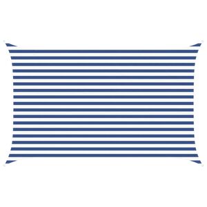 vidaXL Sun Shade Sail Blue and White 4 x 2.5 m 100% Polyester Oxford