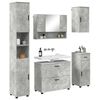 vidaXL Bathroom Furniture Set with Drawer 5 pcs Concrete Grey