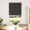 vidaXL Roller Blind Blackout Black 65x150 cm Fabric Width 60.7 cm Polyester