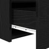 vidaXL Bedside Cabinet Black Oak 50 x 40 x 45 cm Engineered Wood