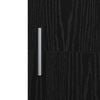 vidaXL Highboard 2 pcs Black Oak 50 x 42.5 x 185 cm