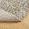 vidaXL Rug ISTAN High Pile Shiny Look Beige &Oslash; 160 cm