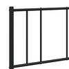 vidaXL Metal Bed Frame without Mattress with Footboard Black 135x190cm