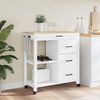 vidaXL Kitchen Trolley MONZA 84x40x88.5 cm Solid Wood Pine