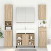 vidaXL Sink cabinet with Shelf with Storage Sonoma Oak 80 x 33 x 60 cm