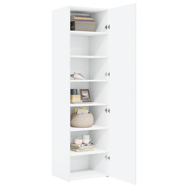 vidaXL Highboard White 50x42.5x185 cm Engineered Wood