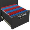 vidaXL Filing Cabinet Anthracite 46x62x102.5 cm Steel