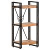vidaXL 3-Tier Bookcase 40x30x80 cm Solid Acacia Wood