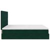 vidaXL Ottoman Bed with Mattresses Dark Green 160x200cm Velvet