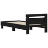 vidaXL Bed Frame with Headboard Black Oak 75 x 190 cm Engineered Wood