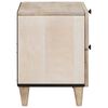 vidaXL Bedside Cabinet 2 pcs Beige 40 x 33 x 46 cm Solid Acacia wood