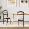 vidaXL Dining Chair 2 pcs Light Brown and Light Solid Wood