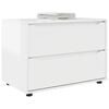 vidaXL Storage Cabinet High Gloss White 80 x 48 x 57 cm