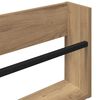vidaXL Magazine Rack Artisan Oak 80 x 12 x 30 cm Engineered Wood
