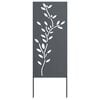 vidaXL Garden Privacy Screen Anthracite 50 x 140 cm Cold-rolled steel