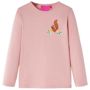 Kids' T-shirt with Long Sleeves Light Pink 104