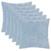vidaXL Cushion Cover 6 pcs HEERLEN Light Blue 40 x 40 cm