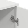 vidaXL Bathroom Cabinet Wall-mounted with Door White 30 x 31.5 x 61 cm
