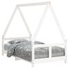 vidaXL Kids Bed Frame White 80x160 cm Solid Wood Pine