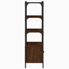 vidaXL Bookcase 3-Tier Brown Oak 70x30x109.5 cm Engineered Wood